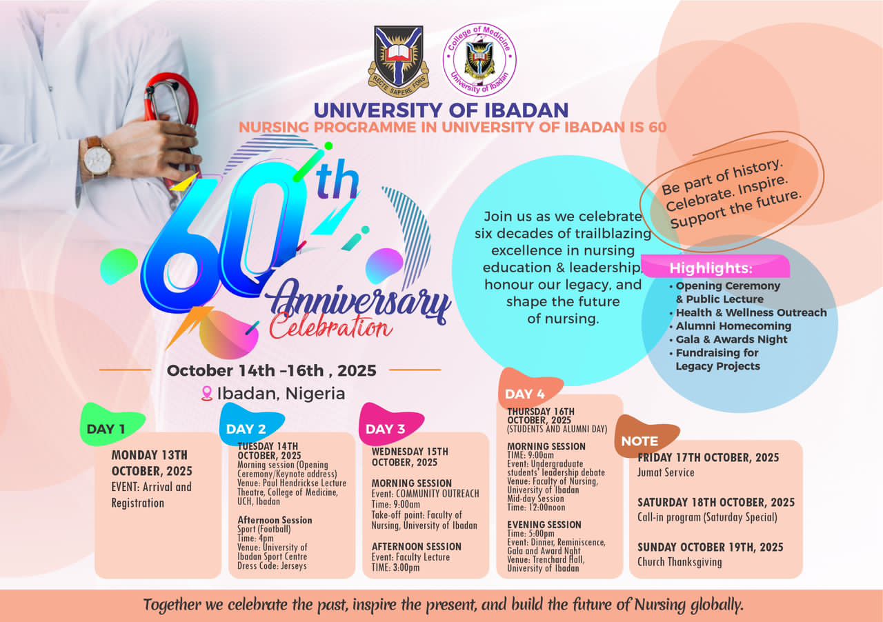 Celebrating 60 Years of Excellence: Faculty of Nursing, University of Ibadan