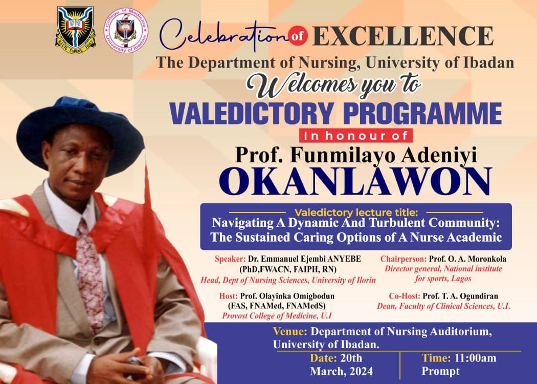 A Commemoration of Distinction and Excellence: A Valedictory Programme in Honour of Professor Funmilayo Adeniyi Okanlawon