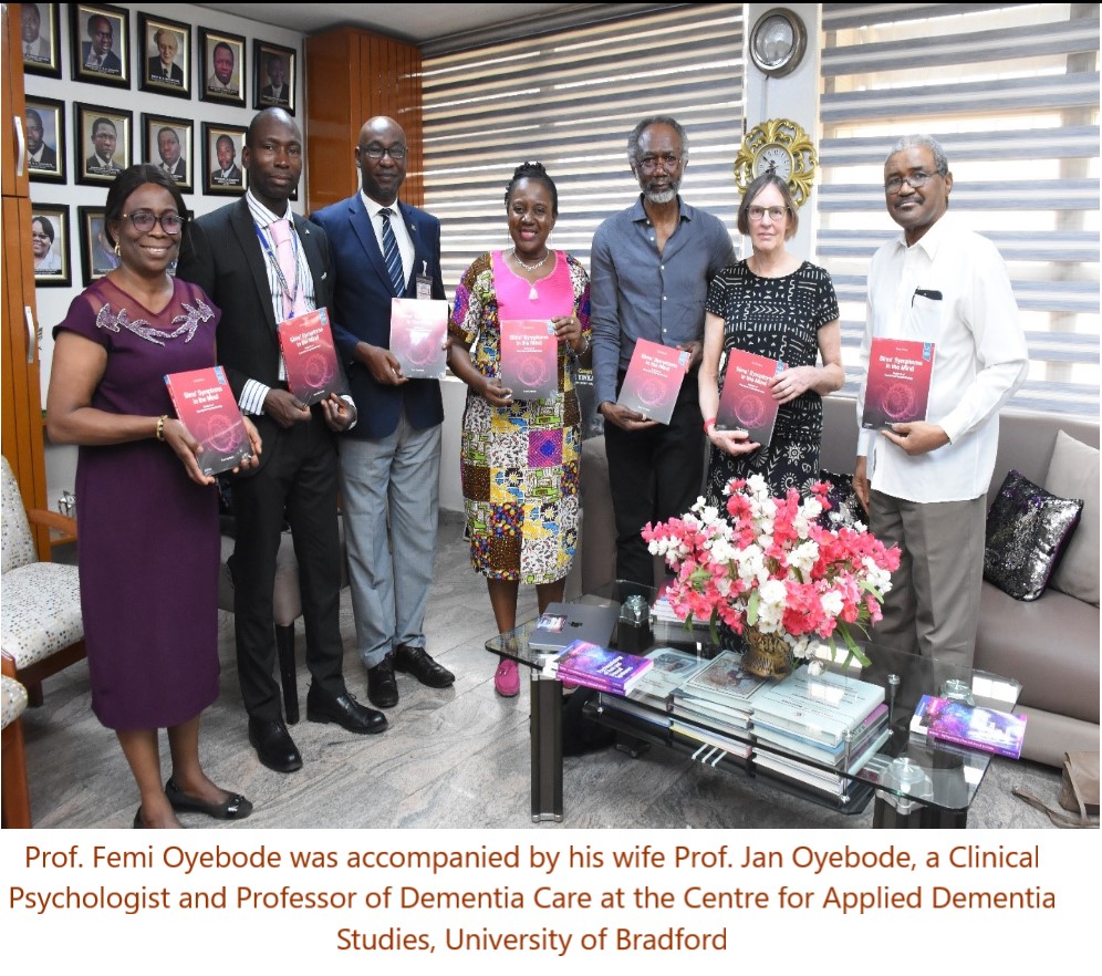 Professor Femi Oyebode, World-Renowned Psychiatrist and CoMUI Alumnus of the class of 1977, Visits the Provost and Donates Seminal Works to the College of Medicine, University of Ibadan