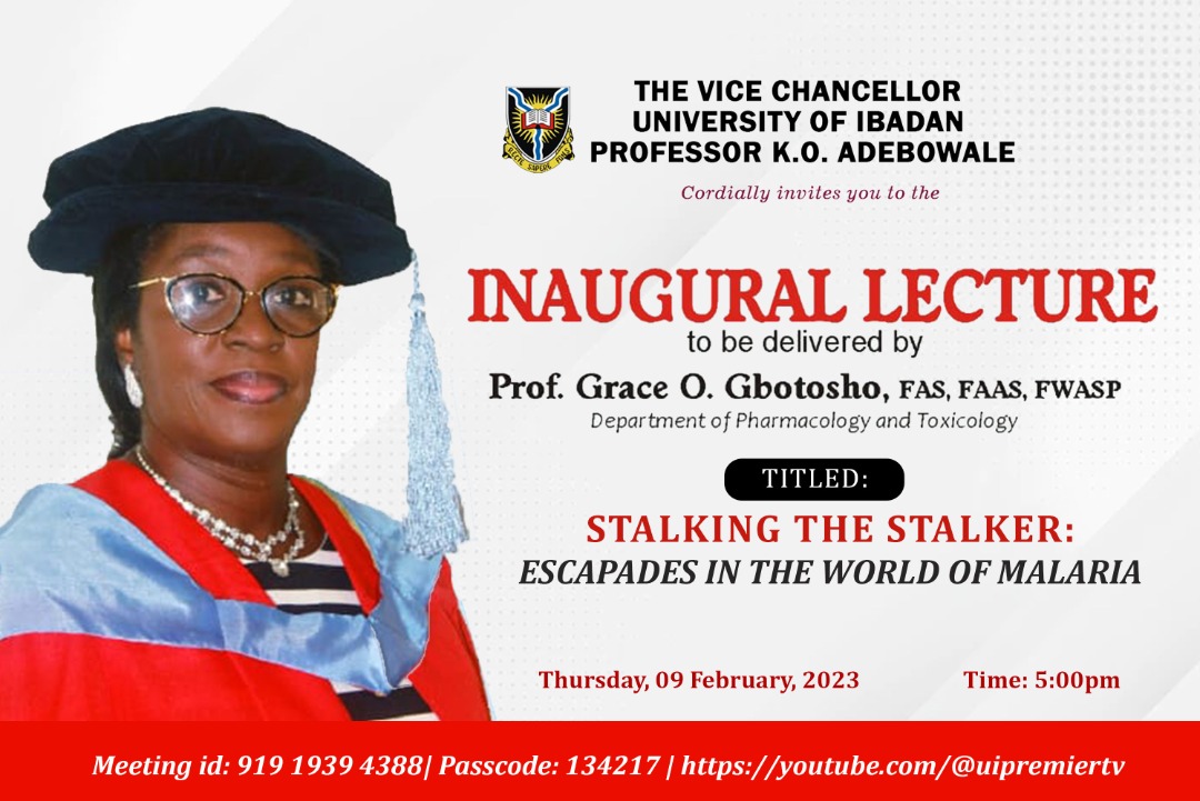 515TH INAUGURAL LECTURE TO BE DELIVERED BY PROFESSOR  GRACE O. GBOTOSHO 