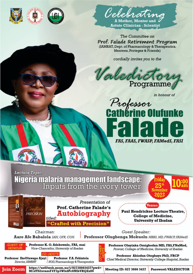 Celebrating Professor Catherine Olufunke Falade at 70! 