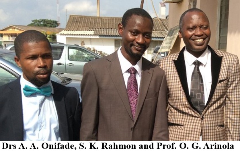 Drs A A Onifade S K Rahmon and Prof O G Arinola