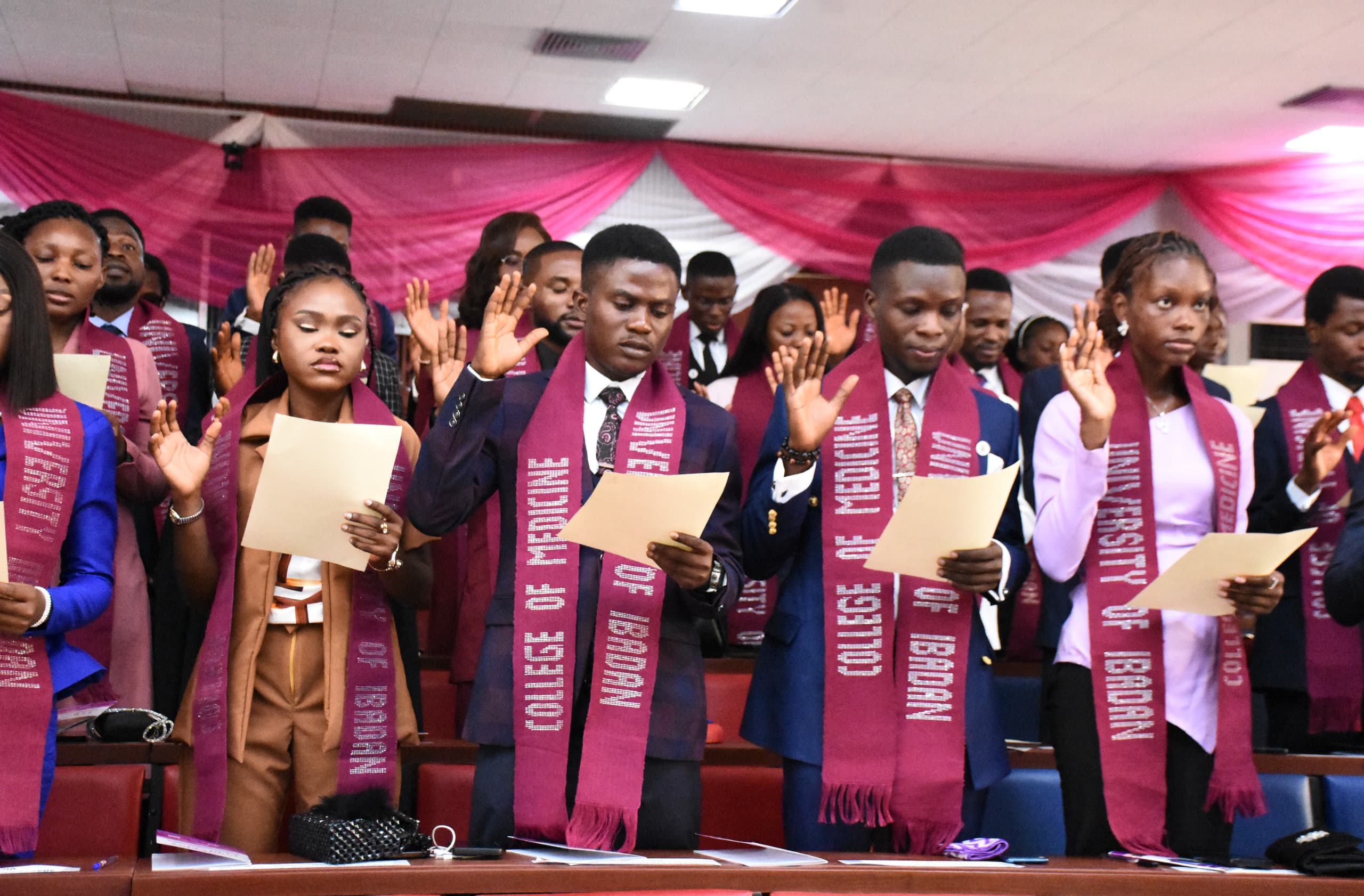 CoMUI INDUCTS BACHELOR OF MEDICAL LABORATORY SCIENCE (BMLS) GRADUATING CLASS OF 2024 