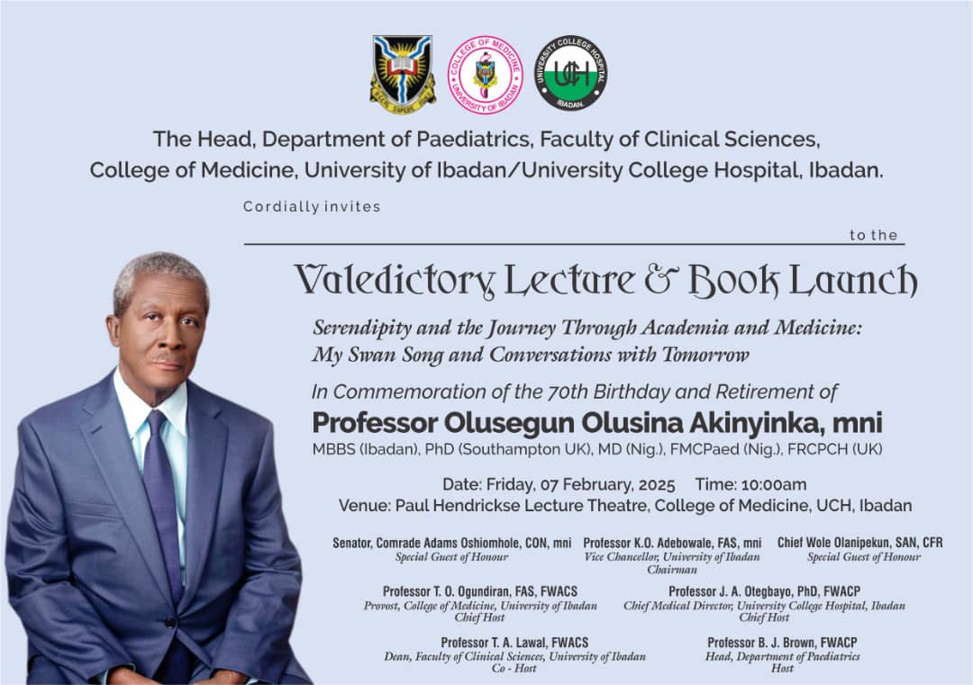 Celebrating the 9th Provost of CoMUI Prof. Olusegun Olusina Akinyinka @ 70